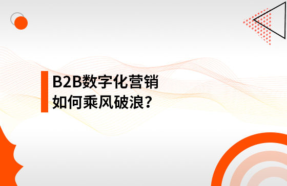 B2B數(shù)字化營(yíng)銷如何乘風(fēng)破浪？